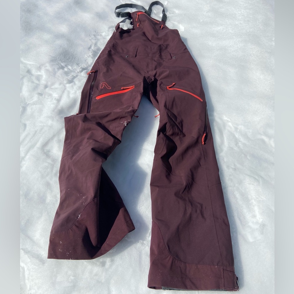 Fly Low Hardshell Ski and Snowboard Bib Pants, Size Small